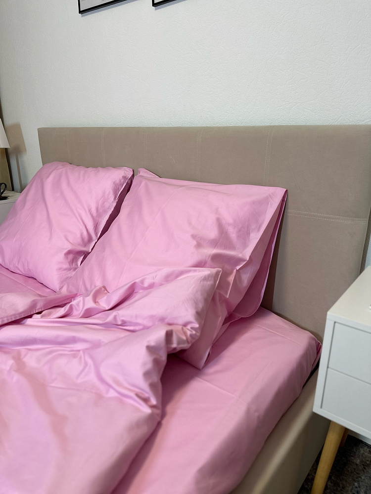 Пододеяльник 2 сп. Розовый Сатин